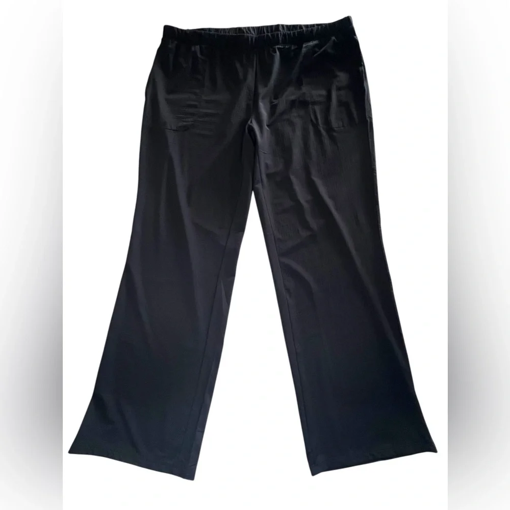 IBKUL IBKomfortable Size XL Straight-leg jogger Black Pants with Pockets - Picture 5 of 14